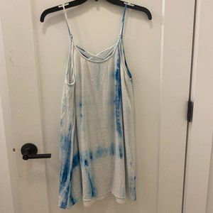Tye-Dye Criss-Cross Sleeveless Dress